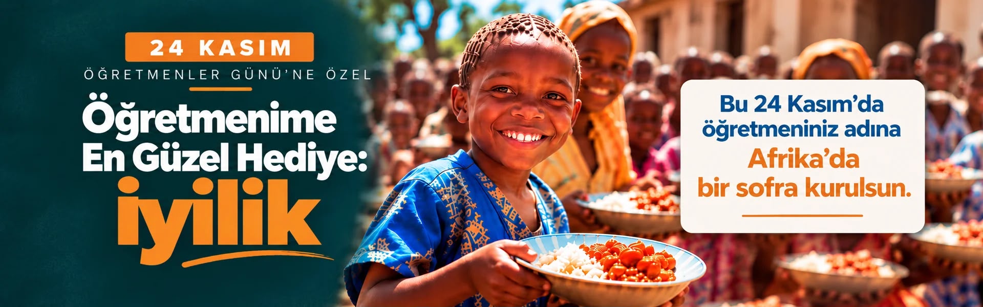 Öğretmenler Gününe Özel Afrika'da Yemek İkramı